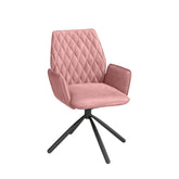 Twist Pink Swivel Dining Chairs - Set of 4 - Pendle Village Furniture